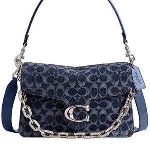 Coach Navy Signature Crossbody Bag